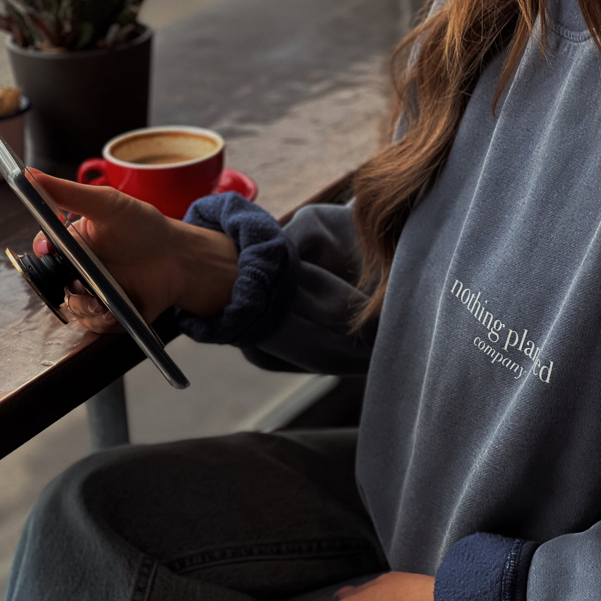 Pumpkin Spice & Plot Twists Vintage Wash Fleece Sweatshirt