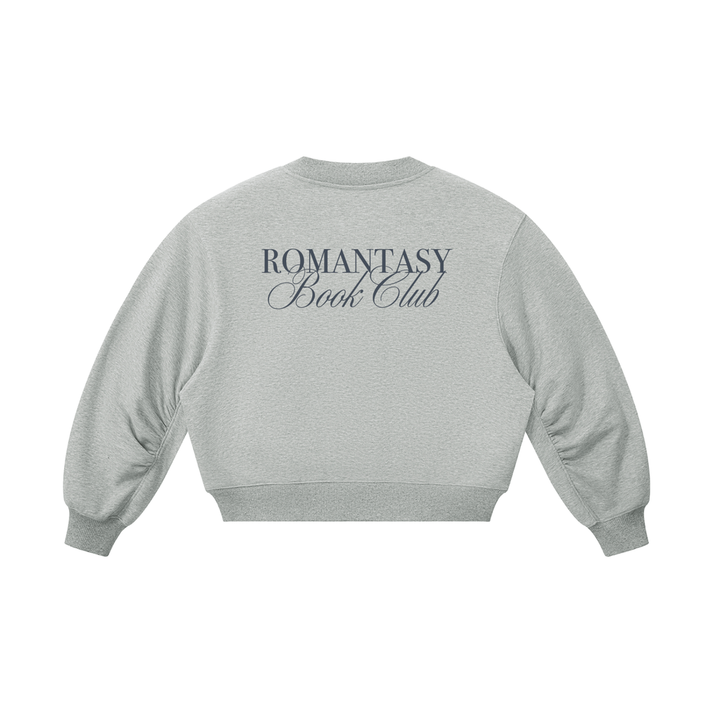 Romantasy Book Club Crop V-Neck Sweatshirt