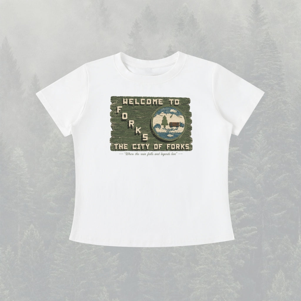 Forks Twilight Vintage Wash Slim Fit T-shirt
