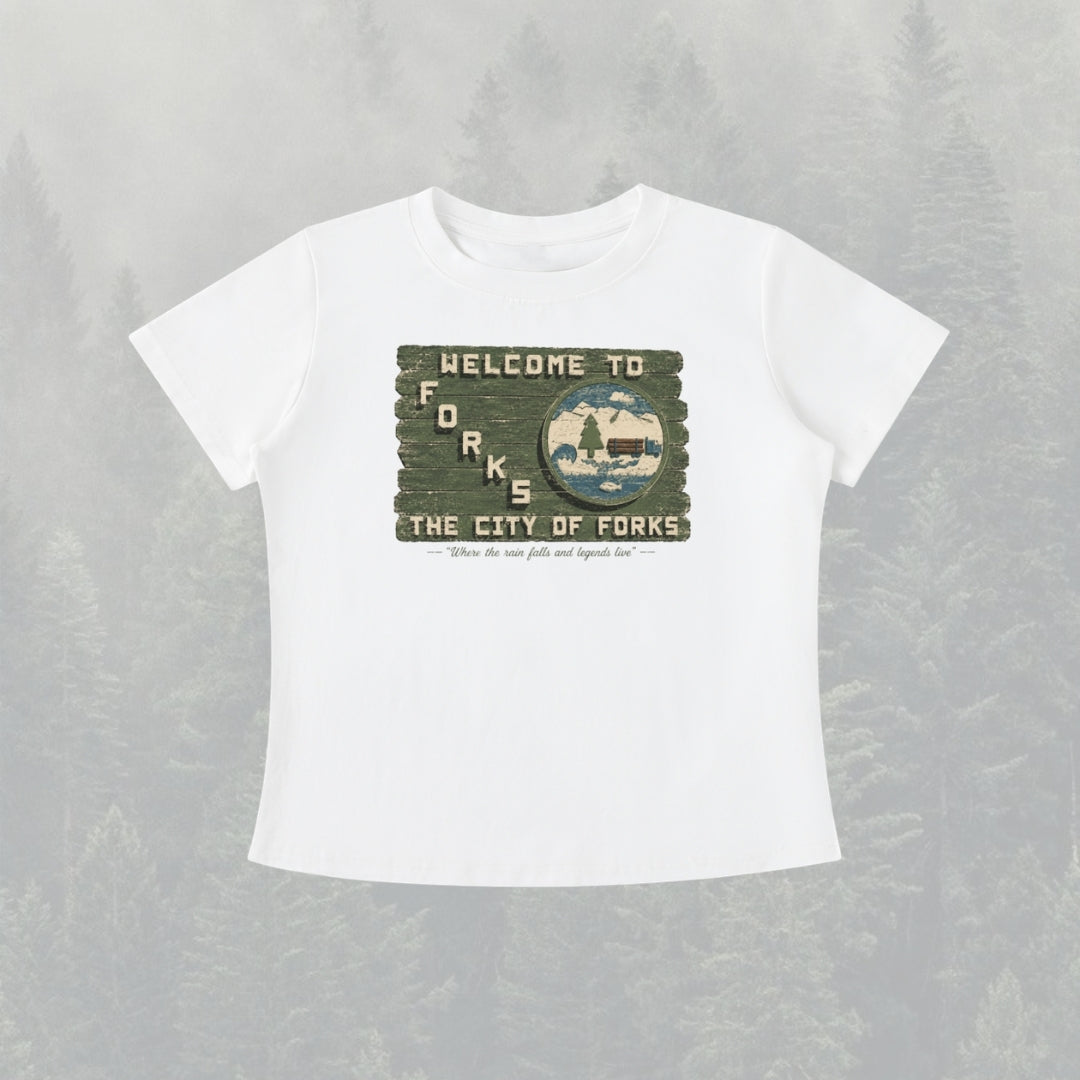 Forks Twilight Vintage Wash Slim Fit T-shirt
