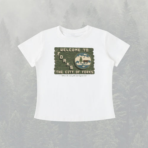 Forks Twilight Vintage Wash Slim Fit T-shirt